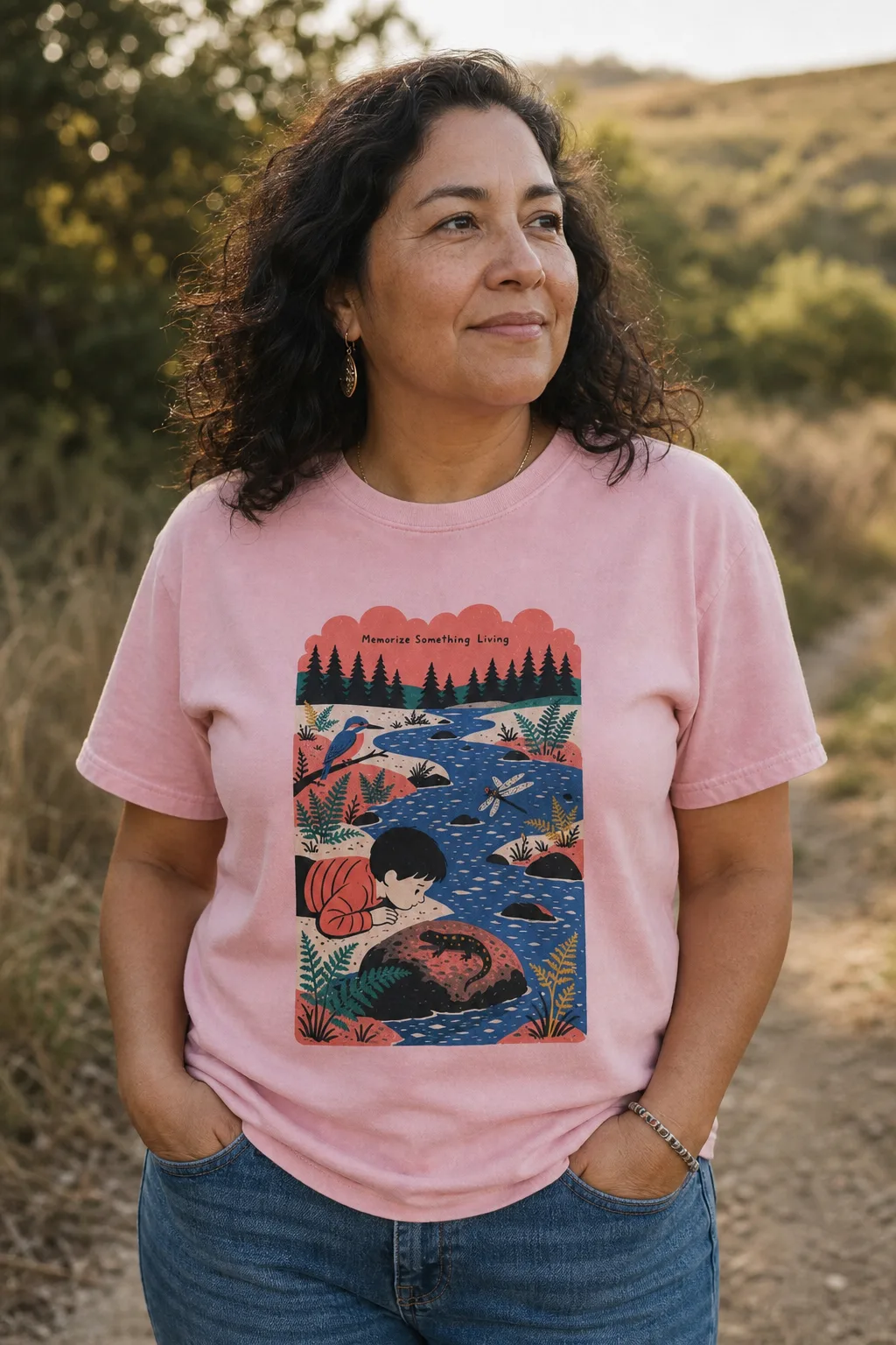 Memorize Something Living tee, another angle