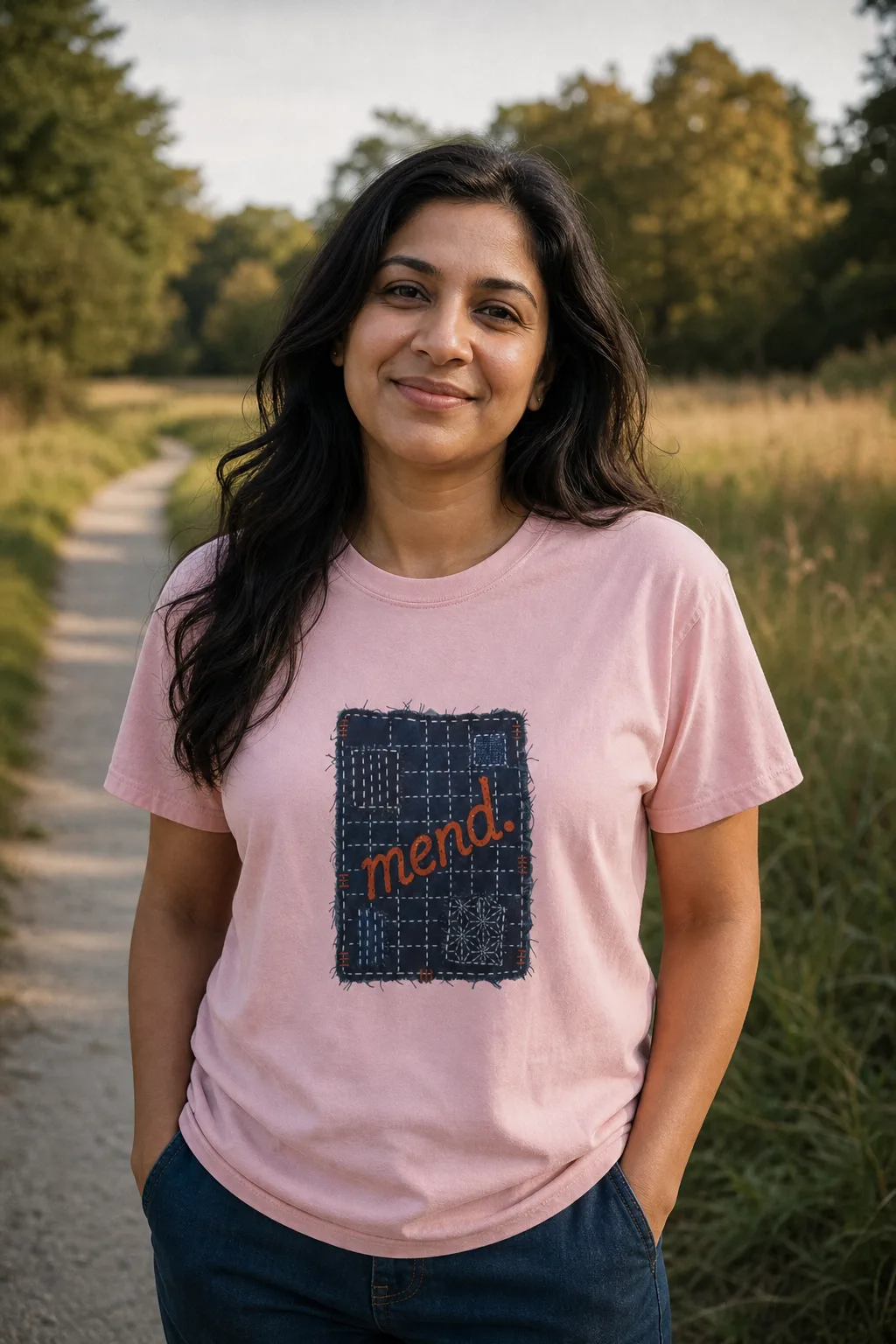 Mend (Patch) tee, another angle