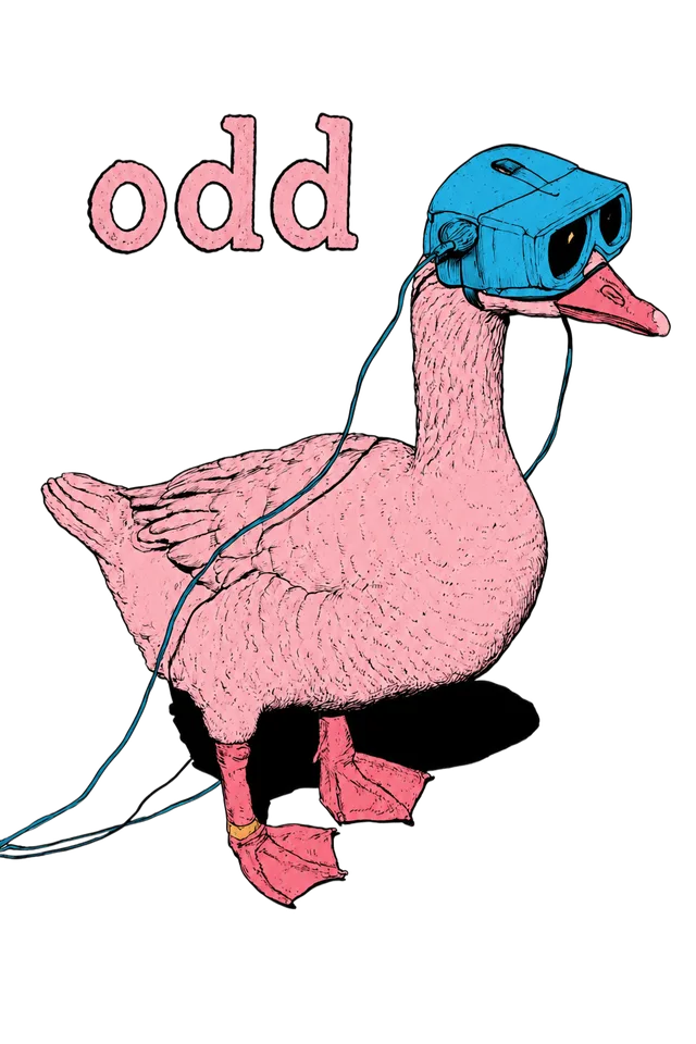 Odd Goose print art