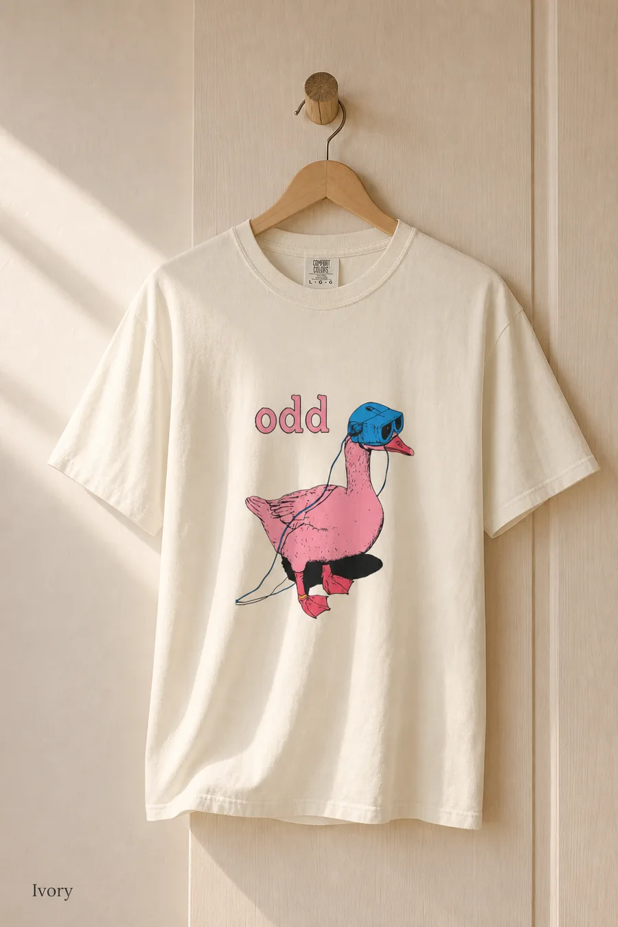 Odd Goose tee in Ivory