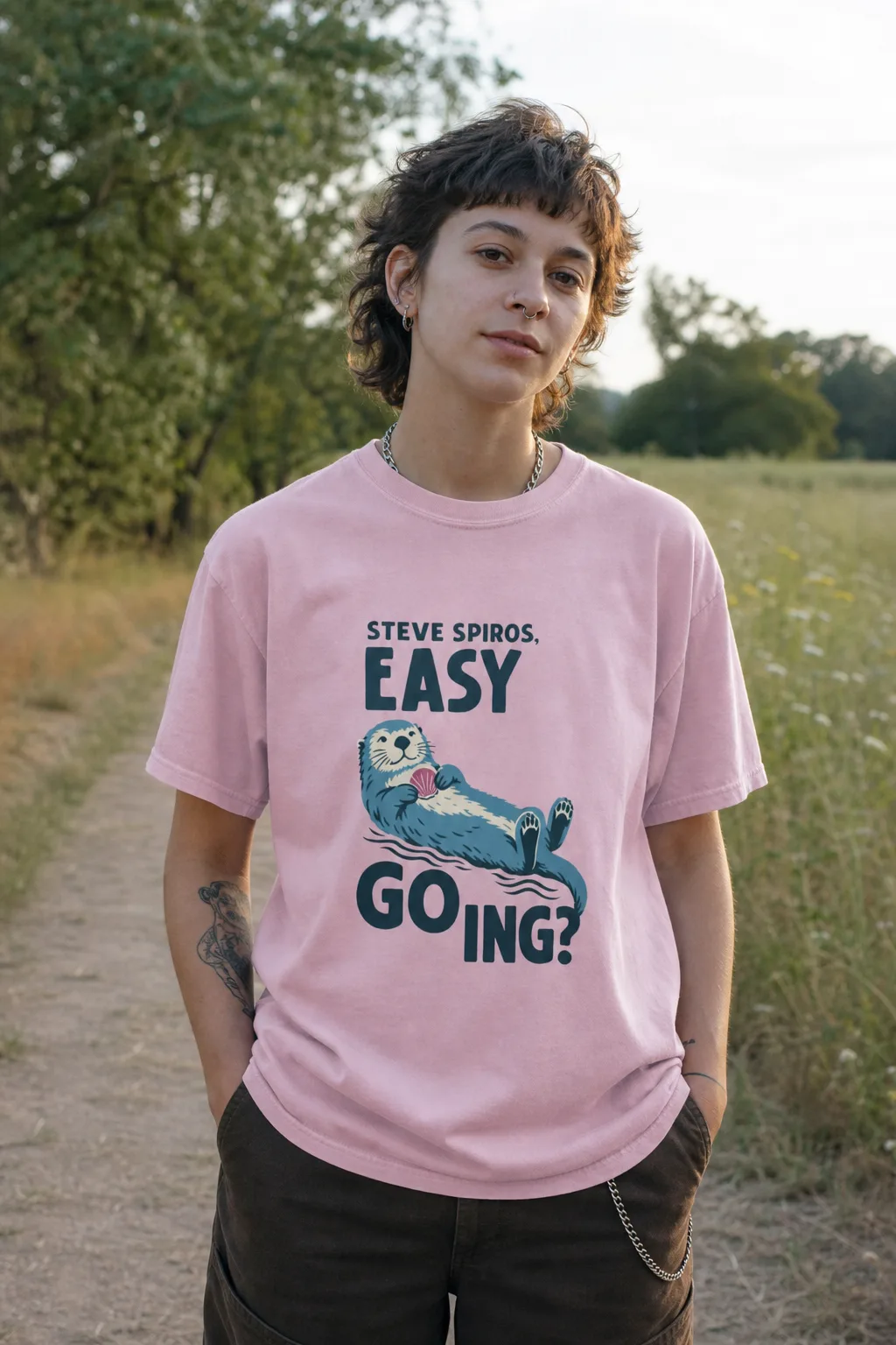 Steve Spiros tee, another angle